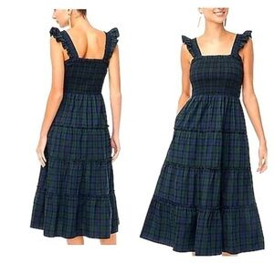 J crew factory black watch Plaid Sleeveless Dress GUC